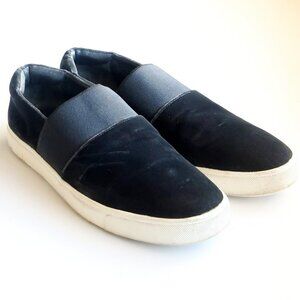 Vince Corbin Grey Velvet Slip On Sneakers / Flats / Shoes Size 9 M
